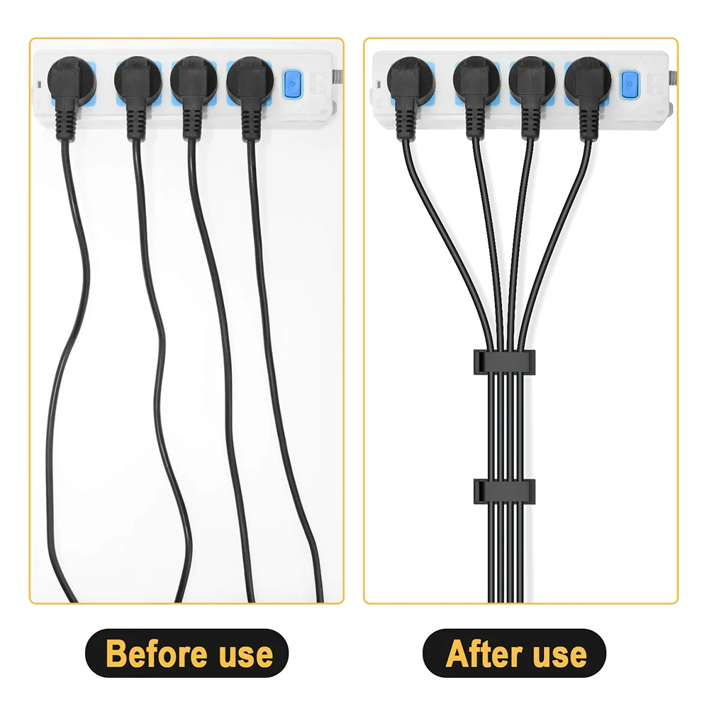 Abrazadera de cables autoadhesiva para coche, organizador de Clips, gestión multiusos, Cable de datos GPS, corbata decorativa, 100 Uds.