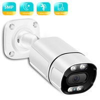 BESDER 5MP 3MP 48V POE IP Camera Outdoor AI Human Detect Audio 2MP HD Security CCTV Camera P2P Infrared Waterproof Camera XMeye
