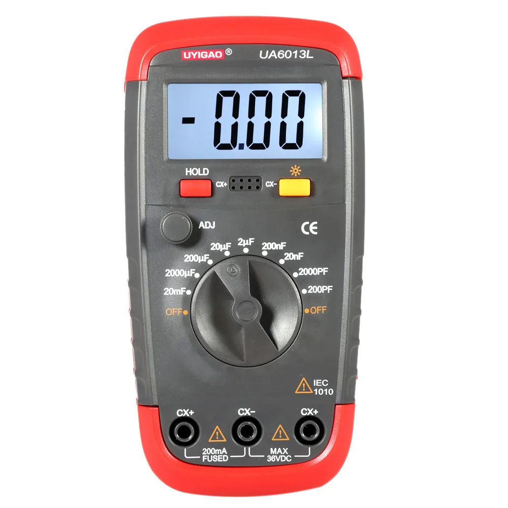 YIGAO UA6013L Professional Capacitance Meter Digital LCD Capacitor Tester Electronic Diagnostic Tool