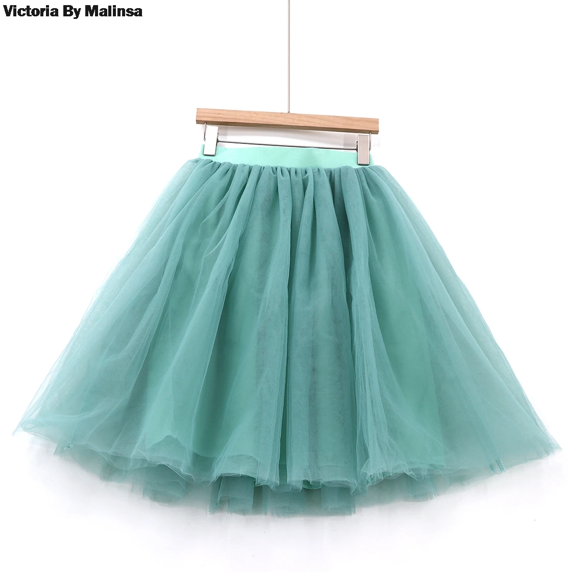 Gonna in tulle blu moda personalizzata Vintage Midi Gonne a pieghe bianche Donna Lolita Sottoveste falda Mujer saia jupe Secret