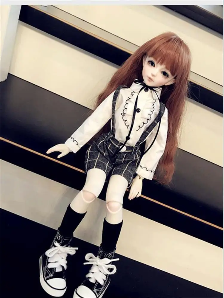 NEW 3pieces/set of fashion school uniforms for BJD ysod dd msd 1/3 1/4 1/6 dolls accessories