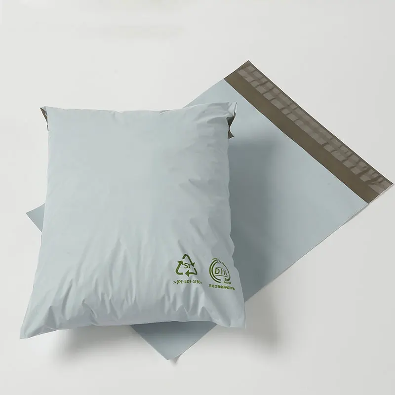 50Pcs/Lots Eco-Friendly Degradable Express Mailer Bag Self-Seal white Pouch Courier Bag Biodegradable Clothing Postal Bags