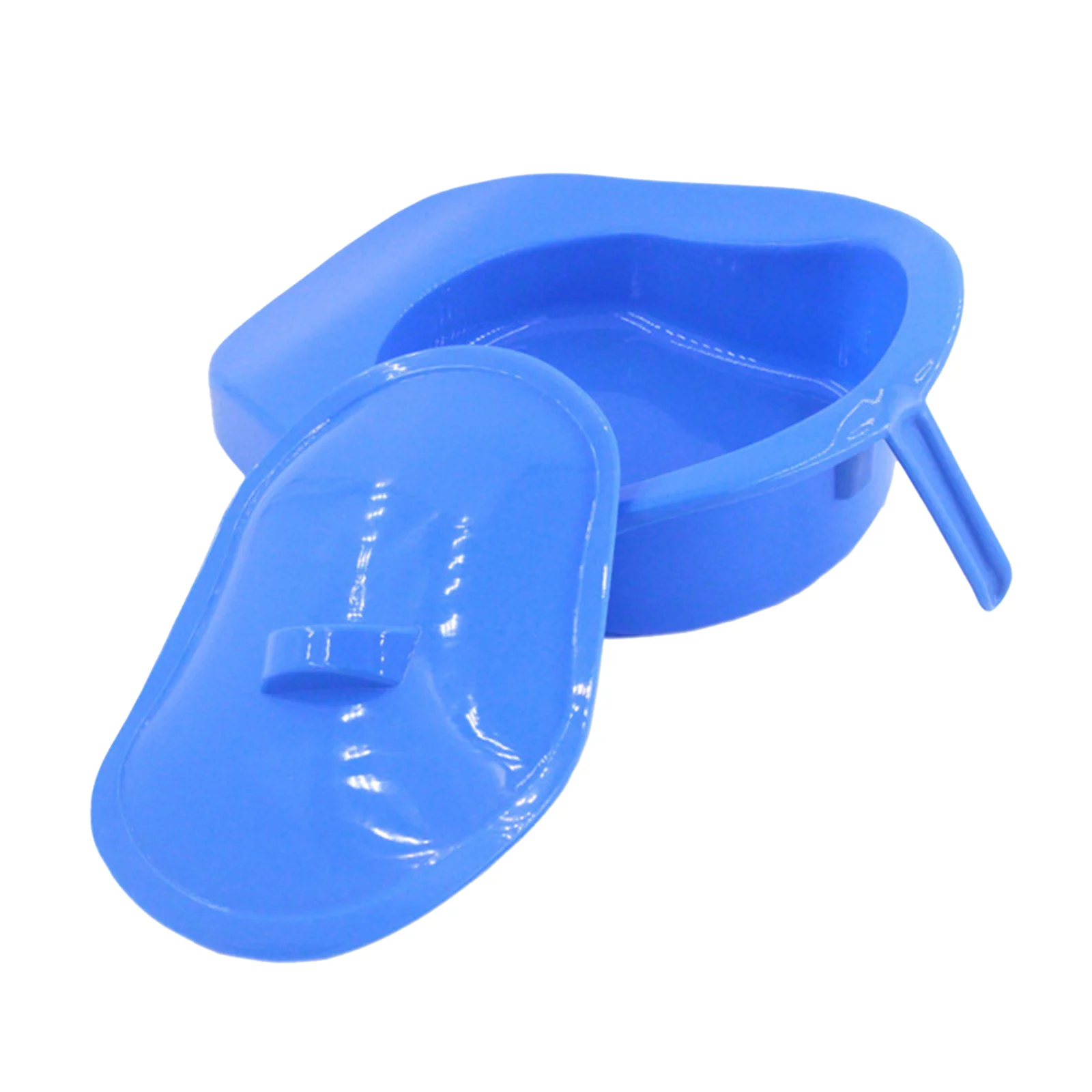 Bedpan Bed Pan with Lid Handle Emergency Device for Patient Women Men Large Capacity Bedpan Incontinence Aids Bed Pan