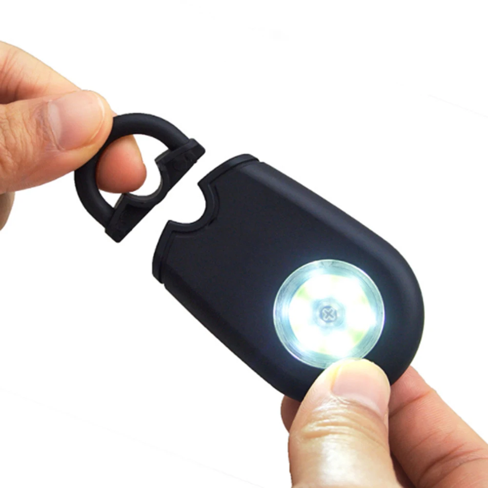 1 Set Outdoor Self Defense Siren Safety Alarm Keychain with LED Light 125DB Personal Siren