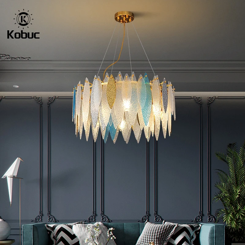 kobuc lustre nordico de vidro luminaria para decoracao de casa sala de estar quarto cinza dourado branco azul iluminacao sala de jantar 01