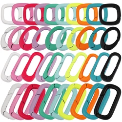 Enamel Push In Gate Charm Holder Oval Square Buckle Clasp Hooks , Fashion Trendy DIY Handmake Jewelery Findings Components L20