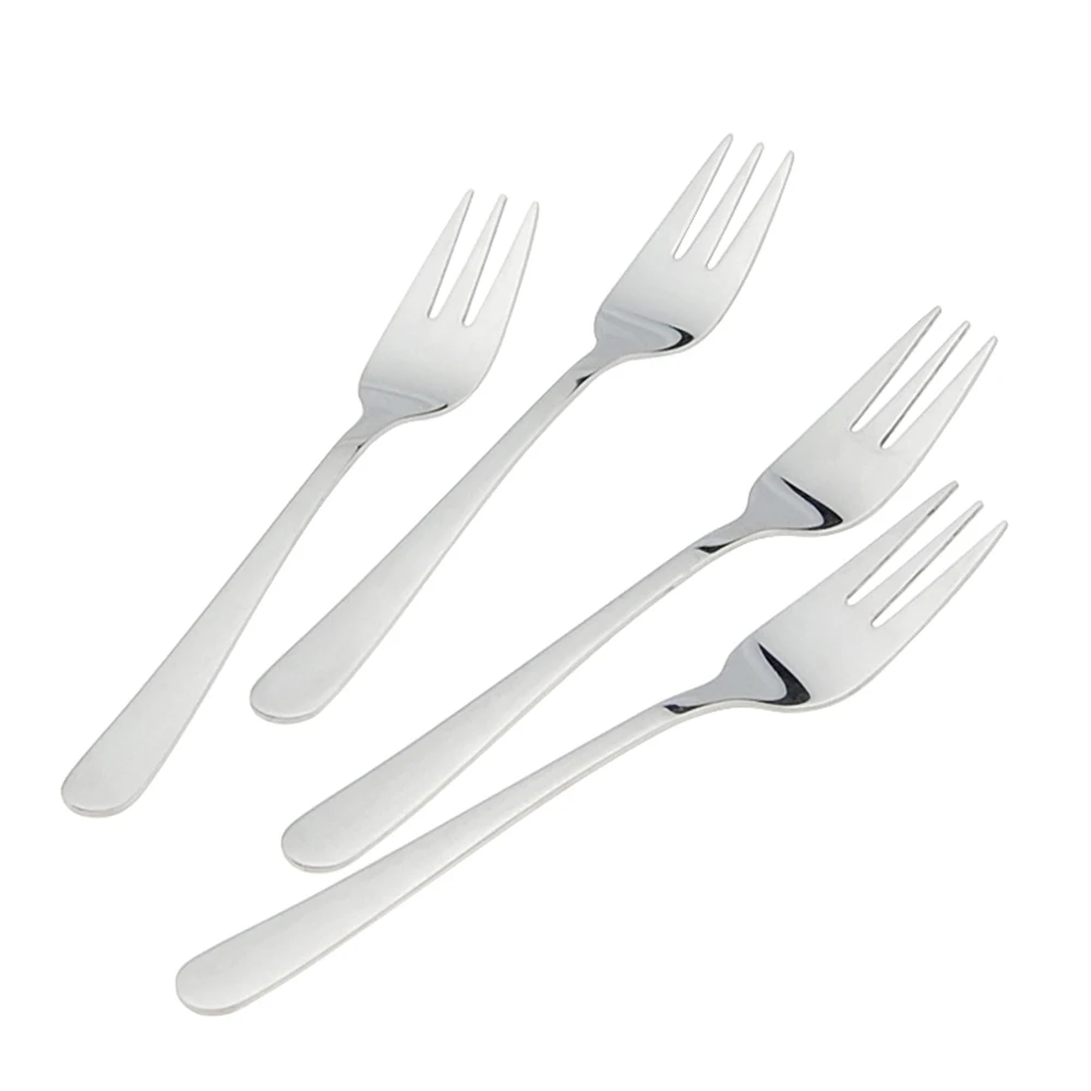 1pcs 14 x 2.2 cm Stainless Steel Fruit Fork Dessert Steak Knife And Fork Western Cutlery Dessert Fork