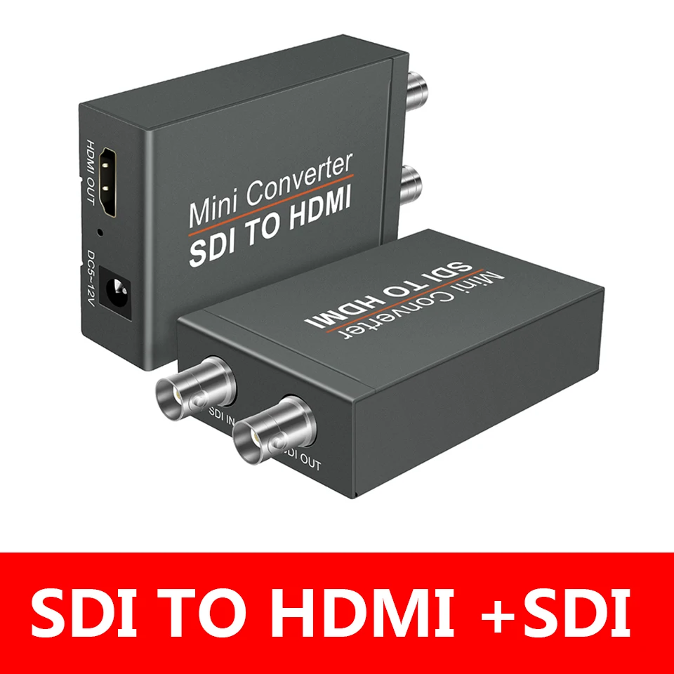 

SDI to HDMI-compatible,Mini 3G HD SD-SD SDI to SDI Video Converter Adapter with Power cable or power adapter