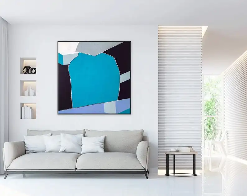 

Abstract Painting Large Wall Art Acrylic Canvas Painting Minimal Expressionism Home Decor Modern Painting Wall Painting Geometry