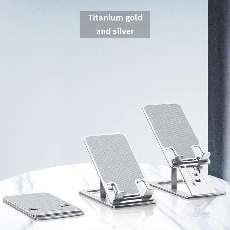 Tablet PC Desktop Stand Live Broadcast Portable Aluminum Alloy Folding Lazy Phone Stand Stability Multi-device Compatibility