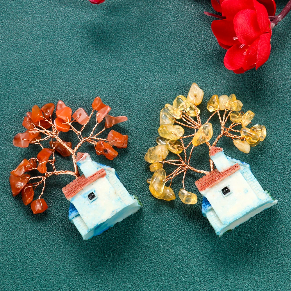 Natural Amethyst Tree Crystal Quartz Healing Mineral Ornaments Tree of Life Home Decoration Lucky Money Tree Miniatures Gift - Image 2