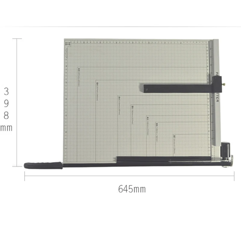 Cortador de guillotina con Base de acero, máquina de corte de papel fotográfico A3, 18 pulgadas, para documentos