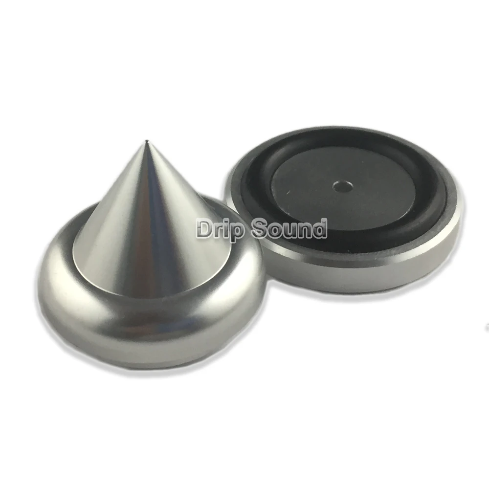 4pcs 32mm Aluminium Speaker Spike Pads Amplifier Shock-absorbing Isolation Stand Feet Holder Feet Cone Base Pad