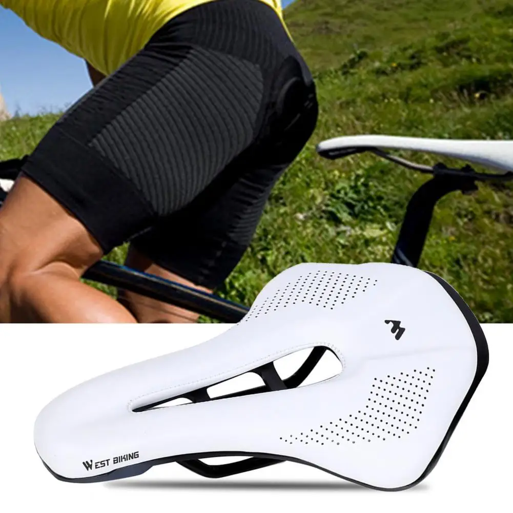 Seat Cushion Breathable Soft Saddle Comfy Hollow Bicycle Saddle Durable Generous and Beautiful Lightweight for Cycling