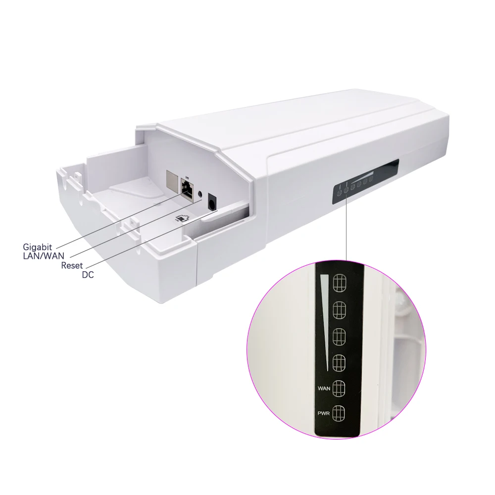 802.11AC 5.8Ghz 900Mbps INTELLIGENT wireless bridge Point-to-point video transmission 10km outdoor High-power wireless CPE bridg