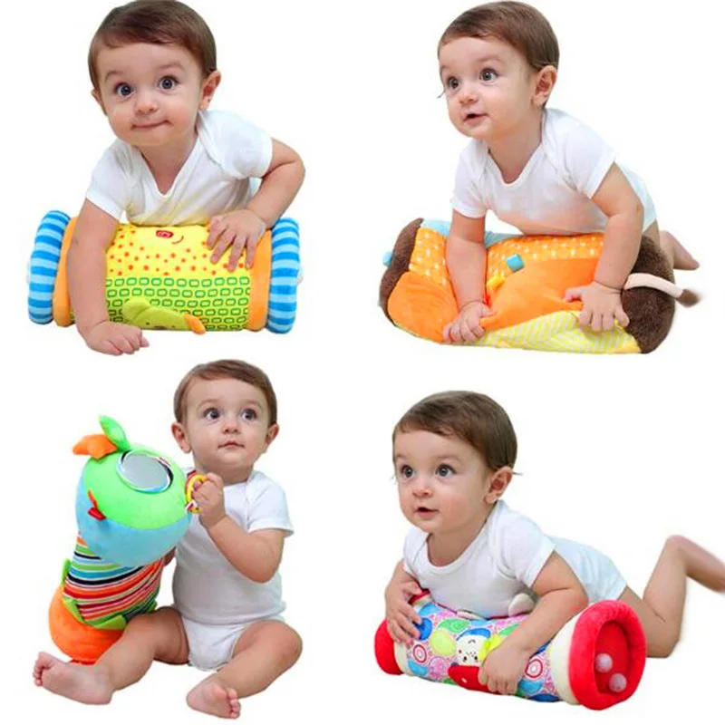 Baby's multi-functional auxiliary learning crawling roller walking puzzle fitness toys