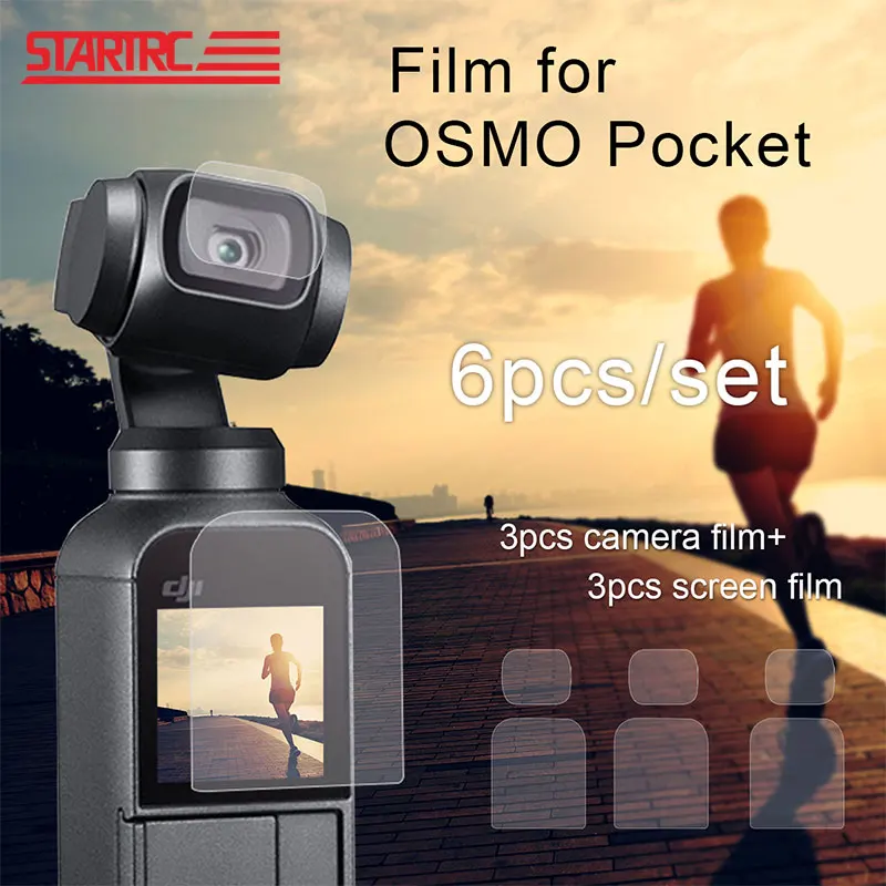 Screen Film Camera Lens Protective Accessories for DJI OSMO Pocket Camera 4K Gimbal Phone Protector Films 6pcs/Lot