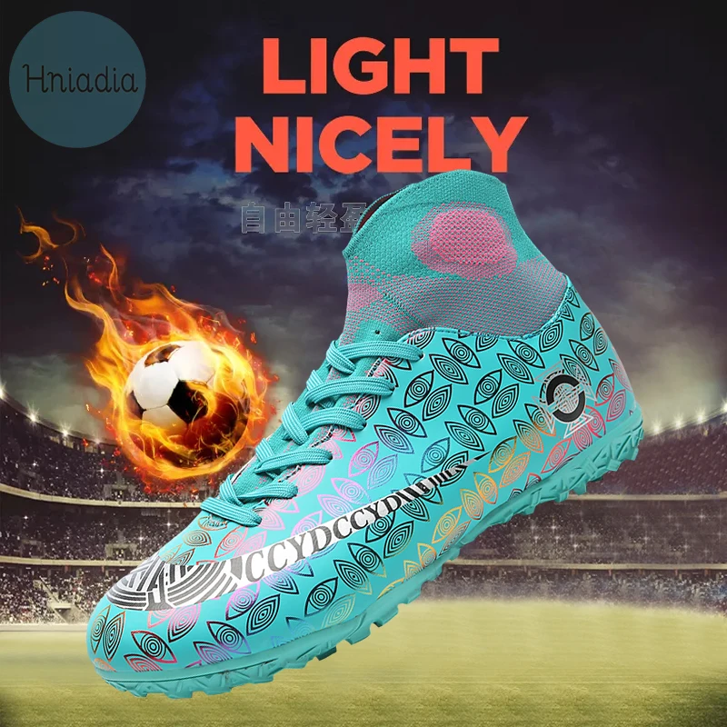 

Hniadia Soccer Shoes Same as Messi High Quality Football Boots Assassin Chuteira Campo FG/TF tacos de fútbol Football Training