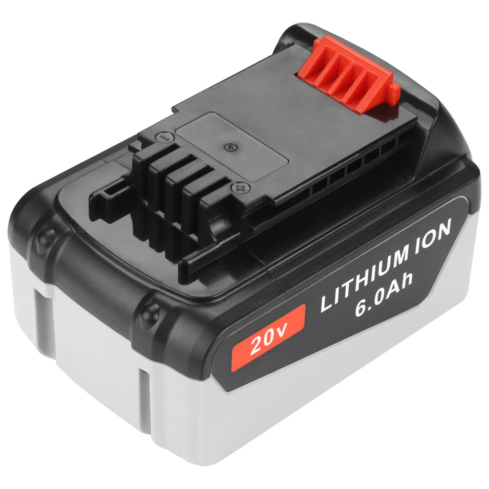 18V/20V 6000mAh akumulator litowo-jonowy do BLACK & DECKER LB20 LBX20 LBXR20 wymiana akcesorium zasilania