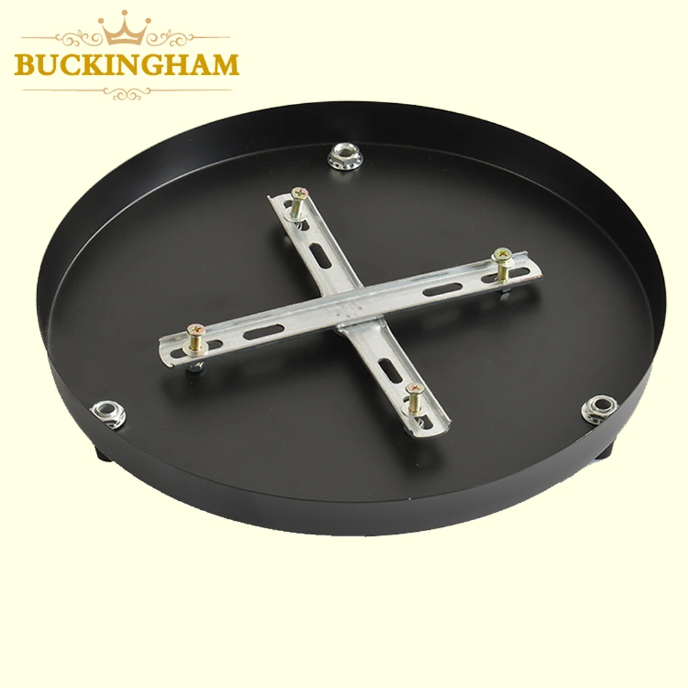 Ceiling Plate Pendant Lamp Base Plate Lighting Accessory DIY Multi Sizes Black White Round Rectangle Canopy Plate Lamps Chassis