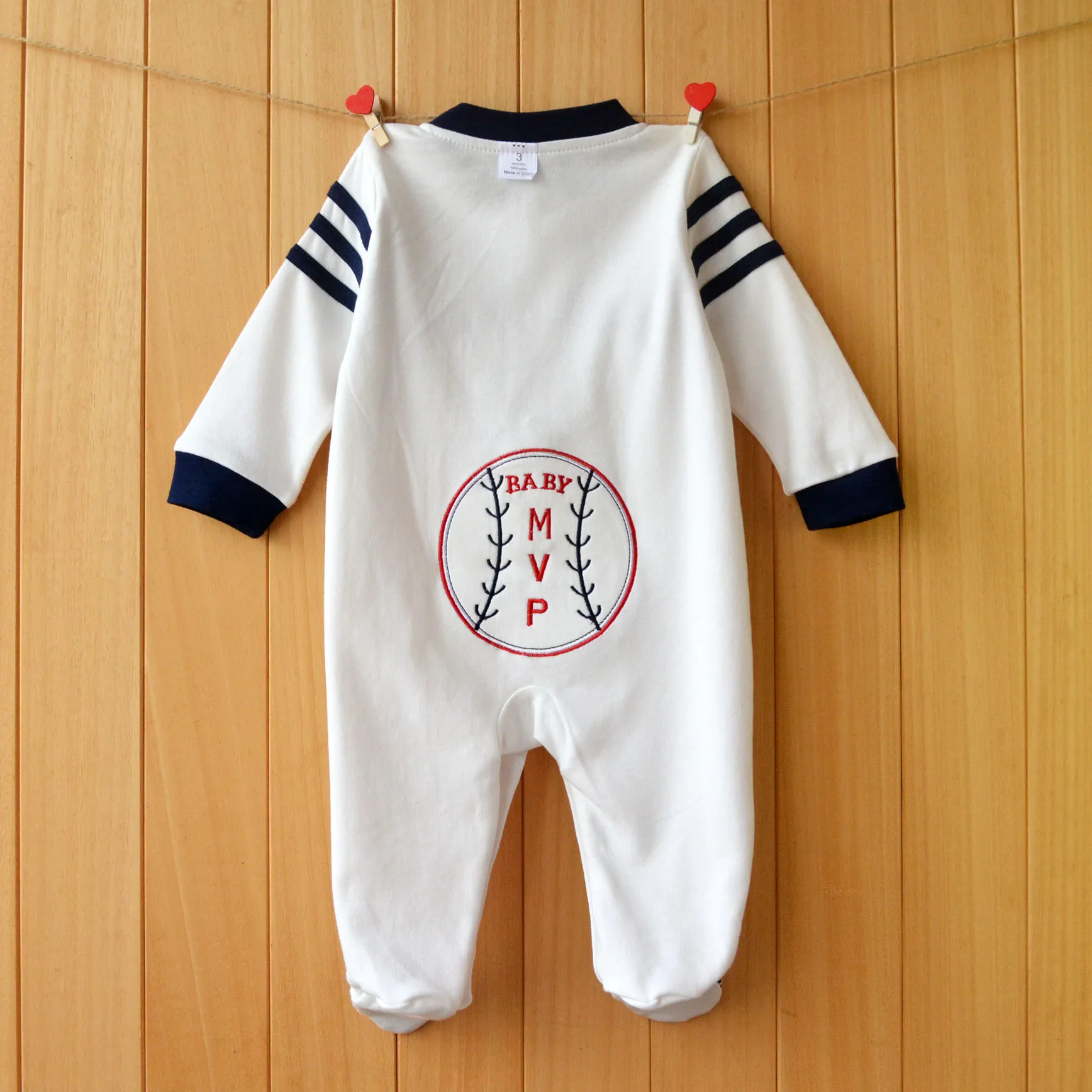 Baby clothes newborn coverall infants boys clothes baseball sport style cotton ropa de bebe spring toddler clothing boy