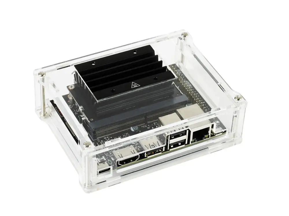 

Waveshare Acrylic Clear Case, Specialized for Jetson Nano 2GB Developer Kit, Easy Access For GPIO And Camera Port