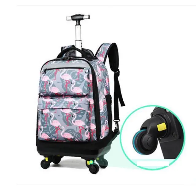 School Wheeled backpack for School Trolley Bag with wheels Travel Trolley backpack bag for teenagers School Rolling luggage bags