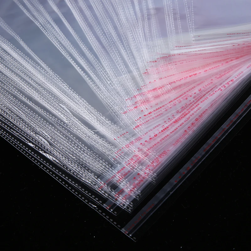 Width 43cm Large Clear Resealable Cellophane/BOPP/Poly Bags Transparent Opp Bag Packing Plastic Bags Self Adhesive Seal