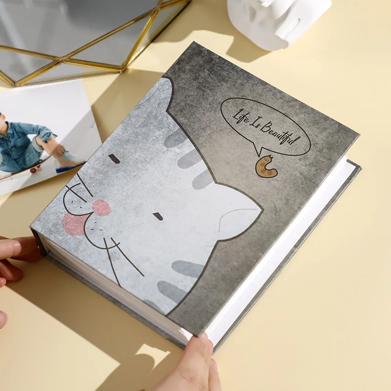 New Cute Cartoon Photo Album 100 Pocket Scrapbook Waterproof Large-Capacity 7-Inch Photocard Holder Family Kids Memory Book