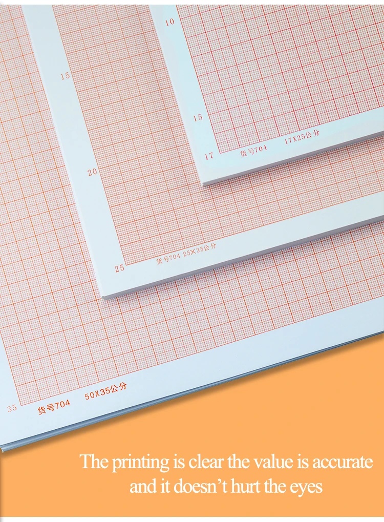 Logarithmisches Papier mit A4-A3/A2-Diagramm, Standard-Koordinatenpapier, Zeichenpapier, Manuskript, Zeichenrechnung, speziell für Design – Detail 6
