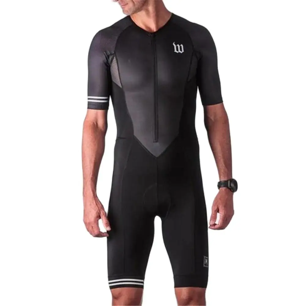 Wattie Ink Team Triathlon Jersey Skinsuit Ciclismo Cycling Mens Bicycle Body Set MTB Clothes Road Speed Suit One Piece Jumpsuit