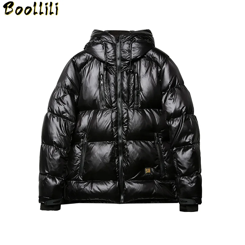 

Men's Boollili 2023 Down Jacket Winter Coat Men Fashions Thick Warm Puffer Down Jackets Coats with Hat Parka Manteau Homme