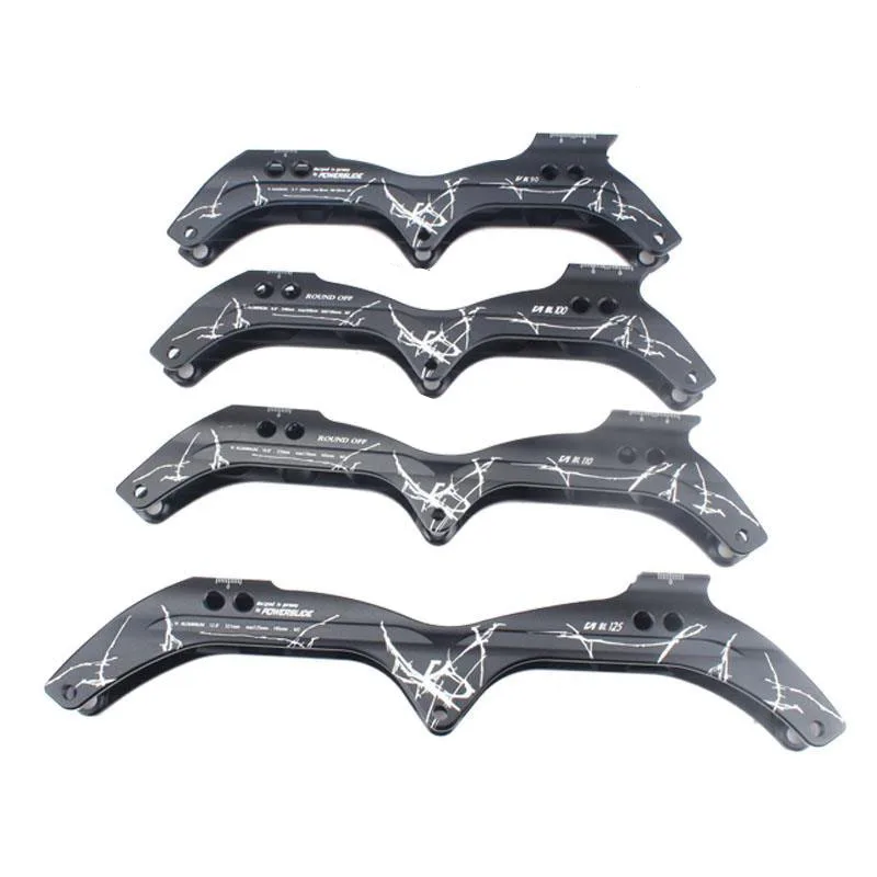 3X125 3X110 3X100 3X90 3 Wheels Inline Speed Skate Frame with 3-layers Strengthen Structure M7 Alloy 90mm 100mm 110mm 125mm