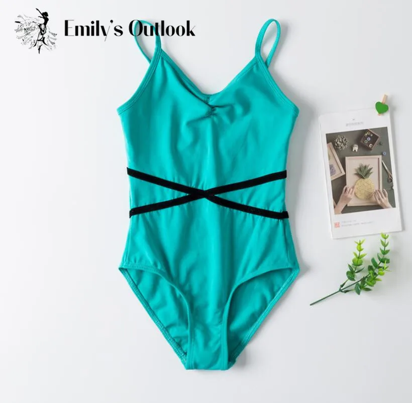 Bán Buôn Girls 'Ba Lê Leotard Công Chúa Yếm Jumpsuit Nhung Đường Dây Thắt Lưng Mỏng Đội Cơ Bản Thể Dục Quần Áo Trẻ Em Skate