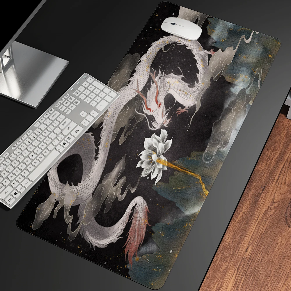 Chinese Style Hot Bronzing Mouse Pad Oversized Game Desk Pad Computer Pad Keyboard Pad Student Writing Desk Anime Mousepad