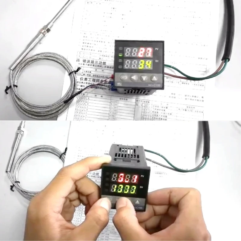 PID Digital Temperature Controller REX-C100(M) 0 To 400 C K Type Relay Output