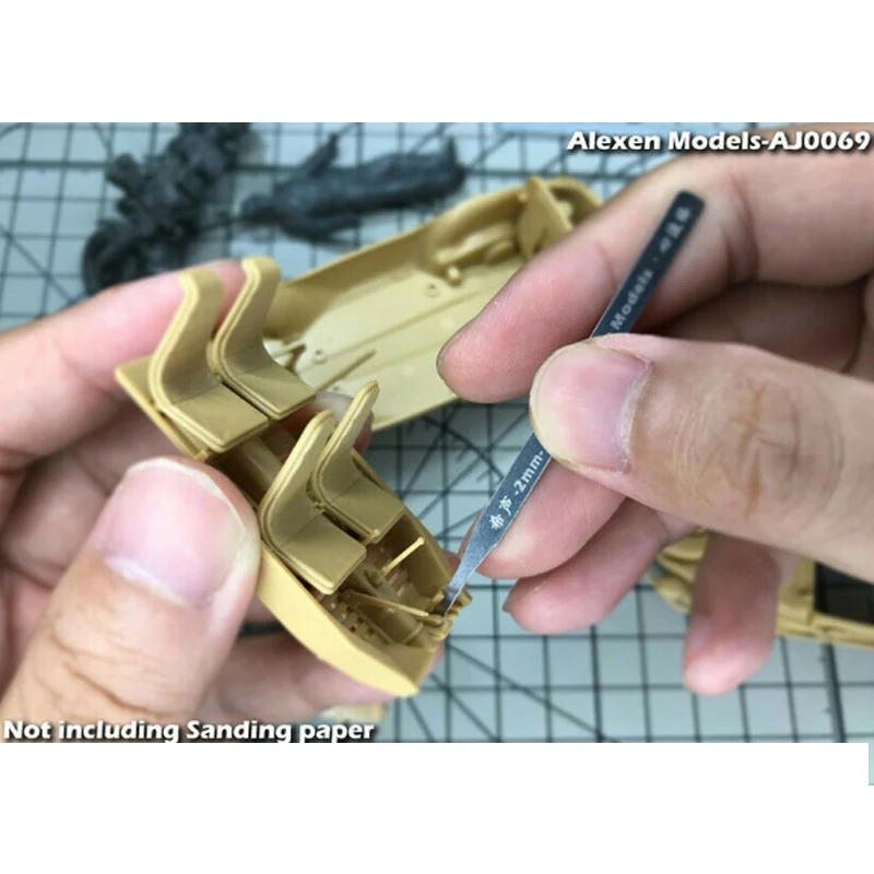 Lima de palo de afilar 10 en 1, herramientas de artesanía de Hobby, accesorios de modelo Gundam, herramientas de lijado Manual de acero inoxidable