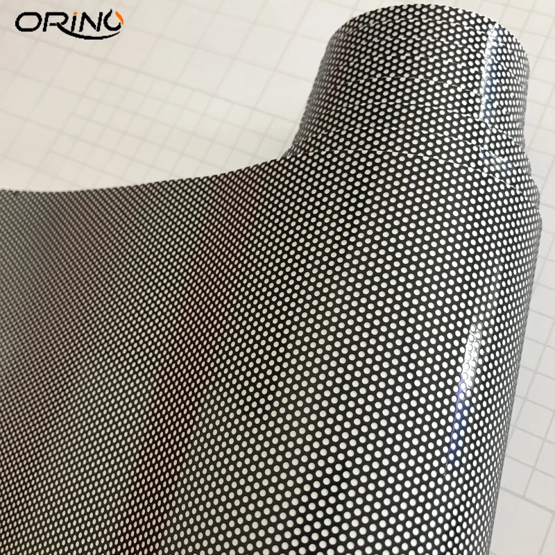 One-Way Perforated Vinyl Privacy Window Film Wrapping Self Adhesive Decal Glass Wrap Roll