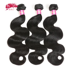 Mèches malaisiennes naturelles vierges brutes-Ali Queen Hair, extensions de cheveux humains, Body Wave, double proximité, document naturel, 8-30 pouces, 3/4 pièces