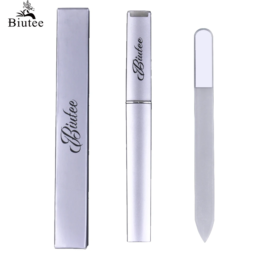 

BIUTEE Glass Nail Files Buffer Transparent Sanding Polishing Nail Art Tips Tools Professional Pedicure Nail Manicure Finger Toe