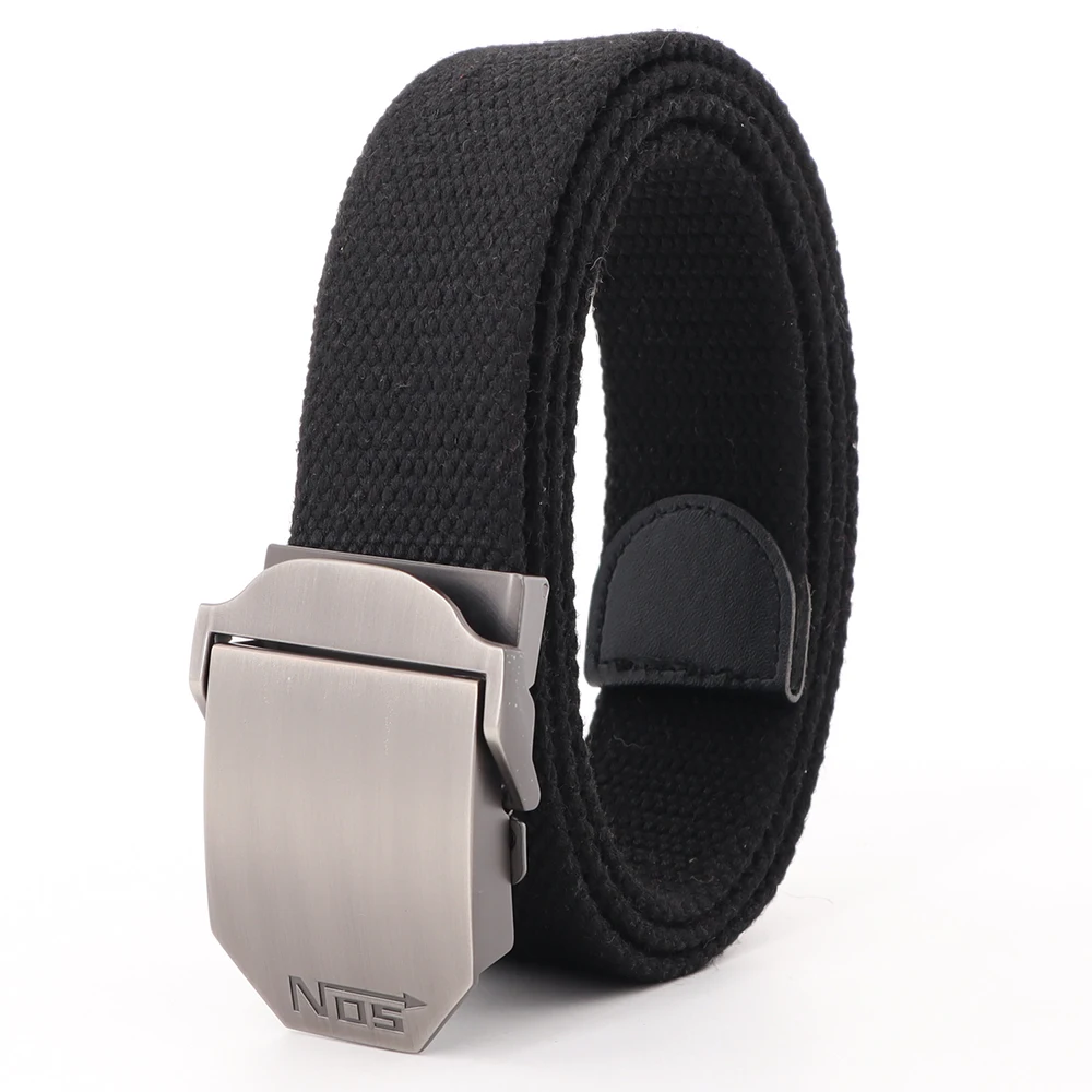 Hot male tactical belt Top quality 4 mm thick 3.8 cm wide canvas belt For men NO5 Automatic buckle Man extended 160 cm belts image 2