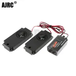 2 altoparlanti simulatore audio motore 10 effetto sonoro due altoparlanti collegamento acceleratore gruppo audio motore per 1/10 Rc Crawler