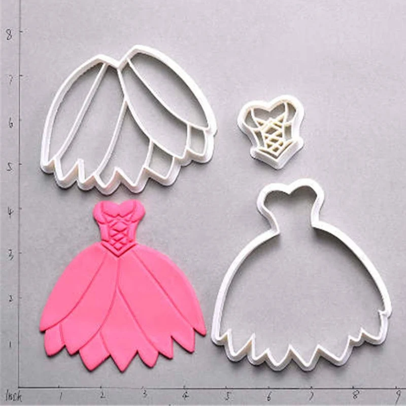 Ballet Dress Leotard Foot Slippers Flats Sugar Craft Fondant Cake Cookie Cutter Biscuit Cupcake Top Cakepop Decorating