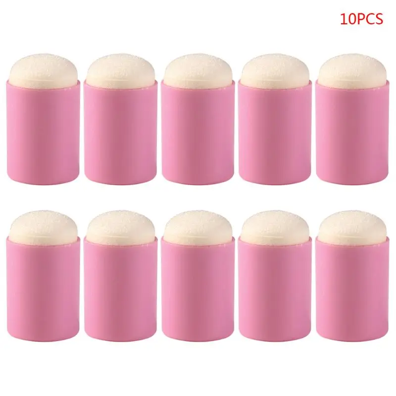 10pcs Sponge Finger Daubers Foam Painting Ink Pad Stamping Brush DIY Scrapbooking Drawing Daubers Stamping Painting Art Crafts