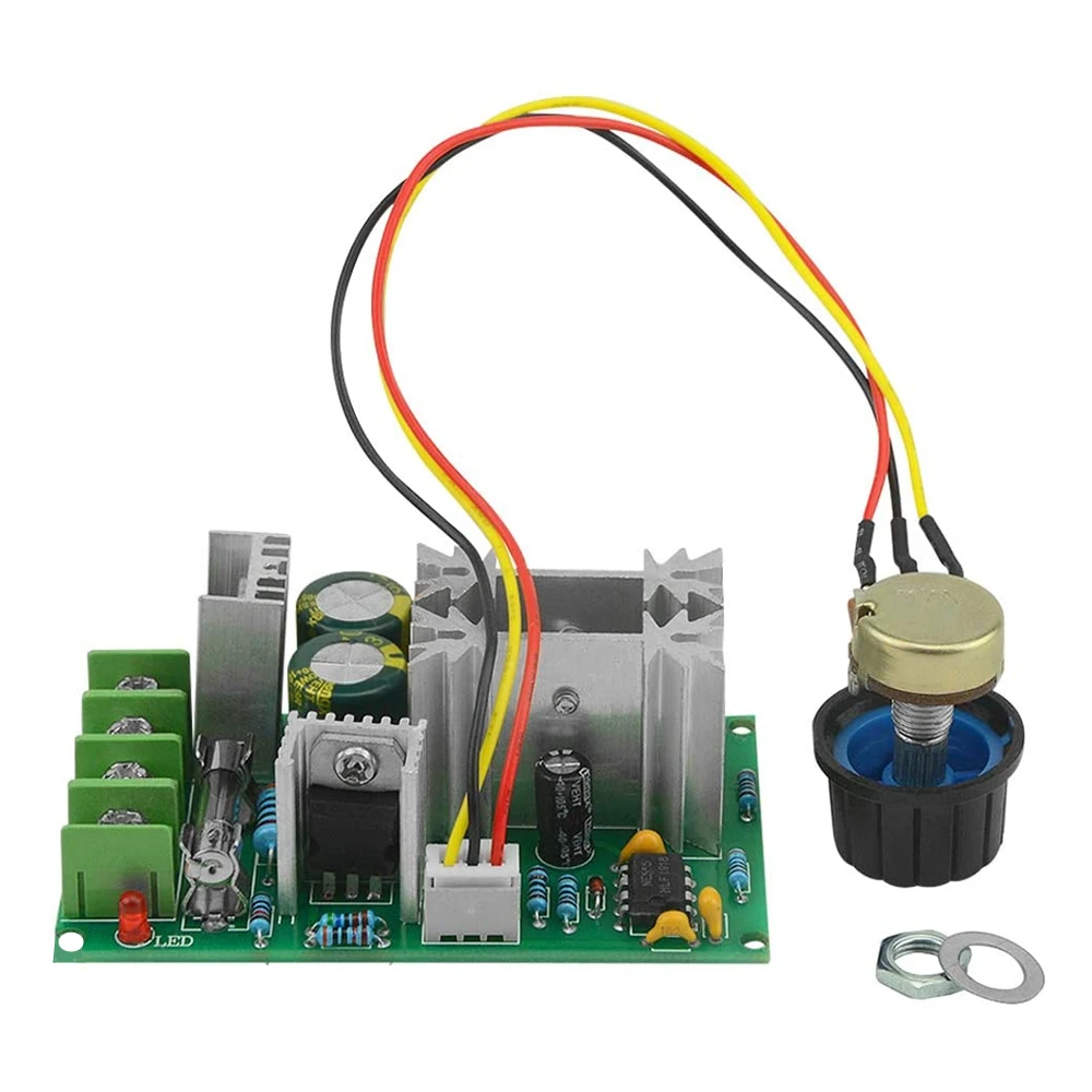 DC10-60V DC motor speed regulator 12V 24V 36V 48V High power drive module PWM Motor speed controller 20A current regulator