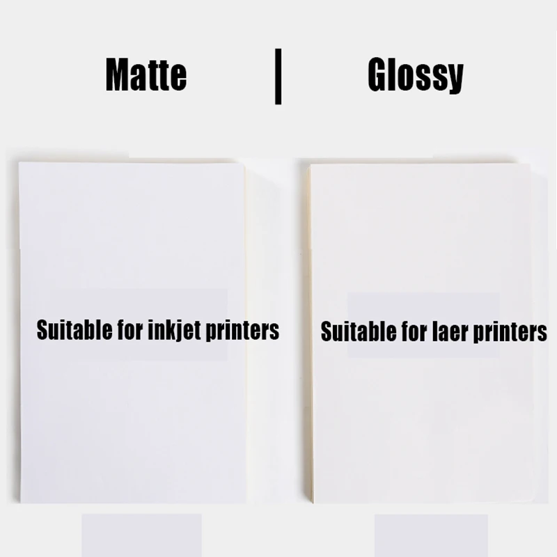 15 Vellen A4 Witte Sticker Papier Voor Inkjet Of Laser Printer Glossy Matte Copier Craft Label