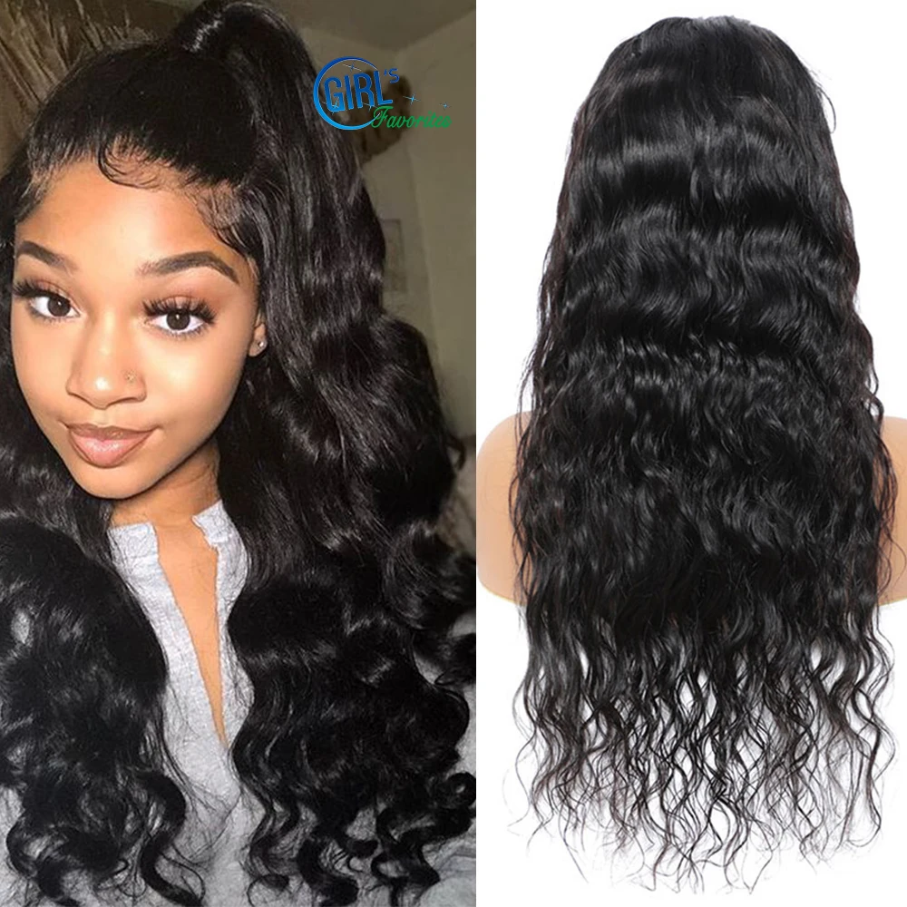 Lace Front Wig Natural Wavy Human Hair Wig 4X4 HD Lace Closure Wig Pre Plucked Custom Lace Wigs 100% Human Hair For Black Women