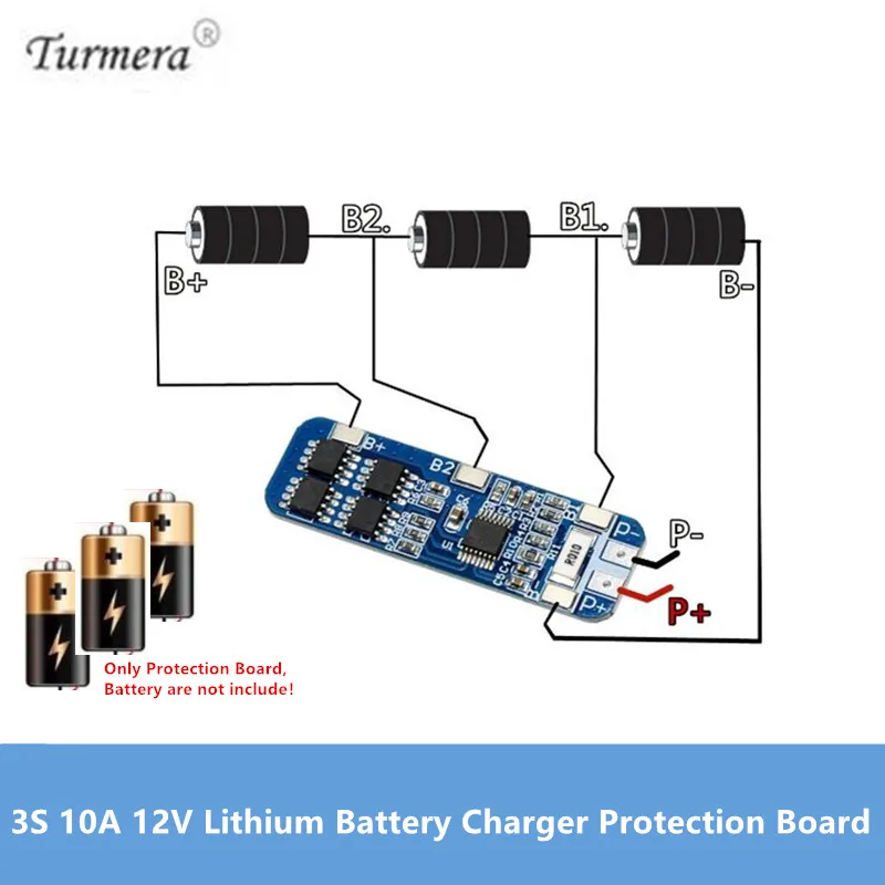 Voor 12V Accu 3S 12.6V 10A 20A Voor Schroevendraaier Batterij 12V Li-Ion 18650 Batterij Bescherming board Bms Pcm Voor Schroevendraaier