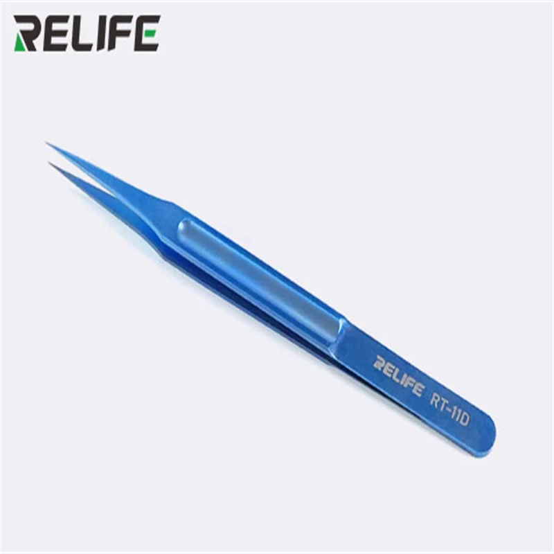 RELIFE RT-11D 15D Ultra Lightweight Percision Tweezers Head 0.15mm Not Easy To Deform Not Magnetic for Mobile Repair Tools