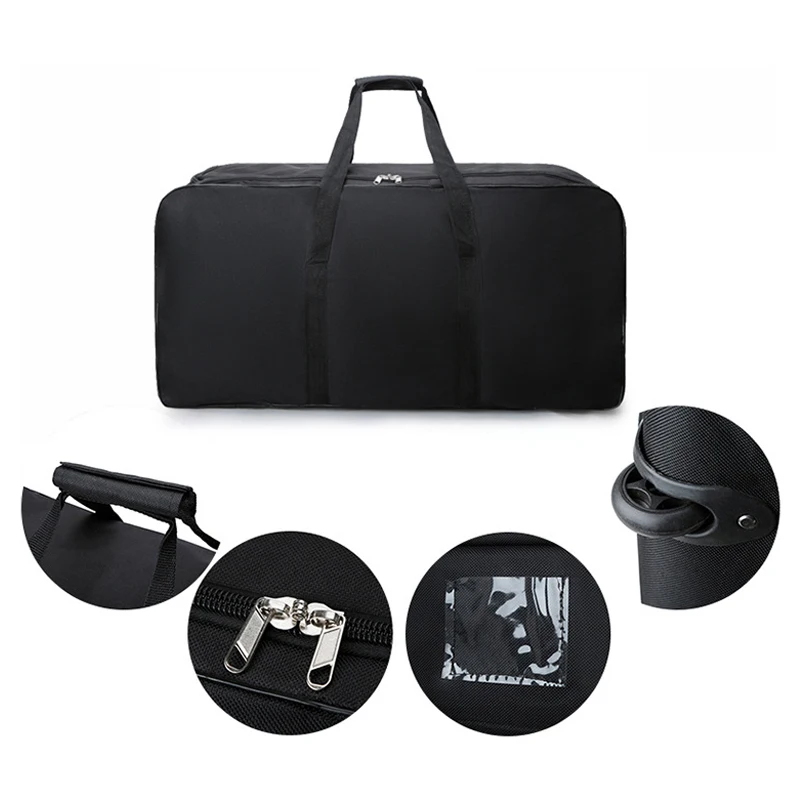 Imagem -05 - Unisex Universal Wheel Travel Bolsa Grande Capacidade Durável Oxford Simples Bolsa Multifuncional Mala de Mão